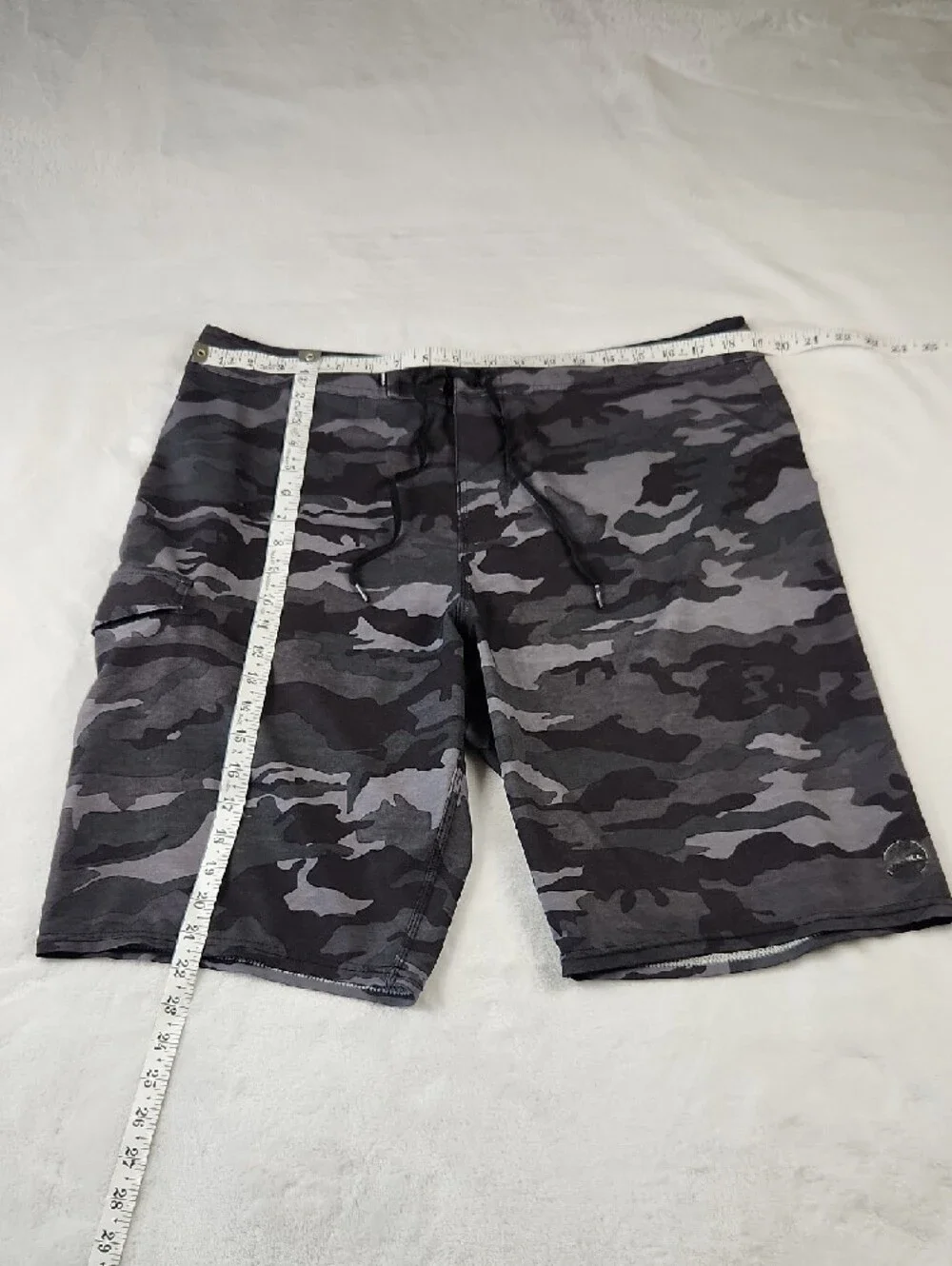 O'Neill Men's Hyperfreak‎ Boardshorts Grey And Black Camo Size 36